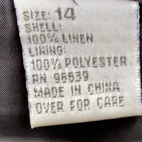 Richard Malcolm 100% linen black skirt size 14 - Picture 7 of 15